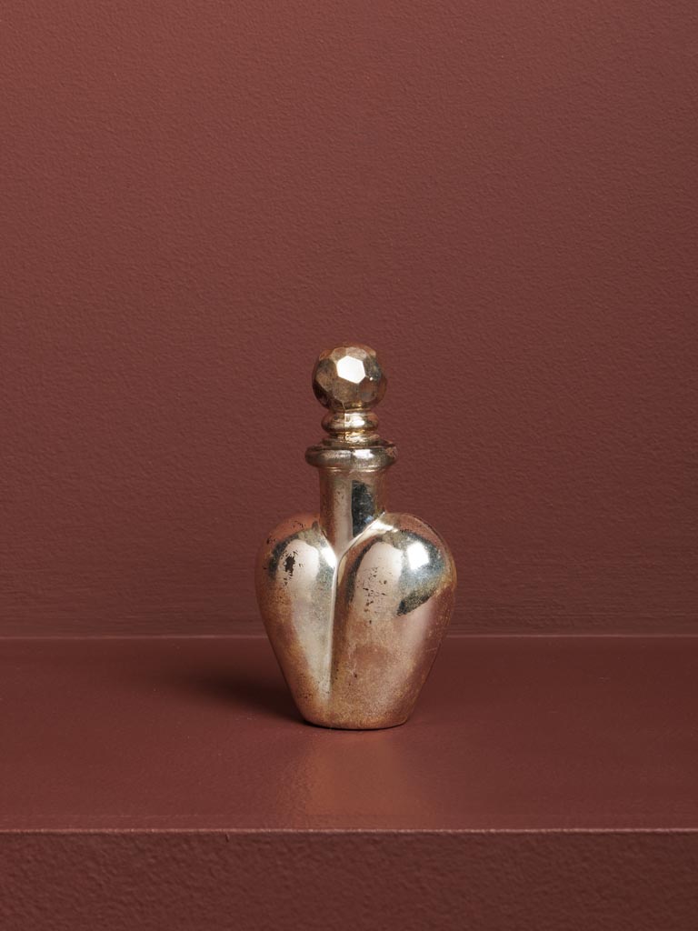 Tiny silver heart glass bottle Love potion - 3