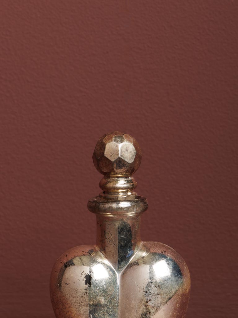 Tiny silver heart glass bottle Love potion - 4