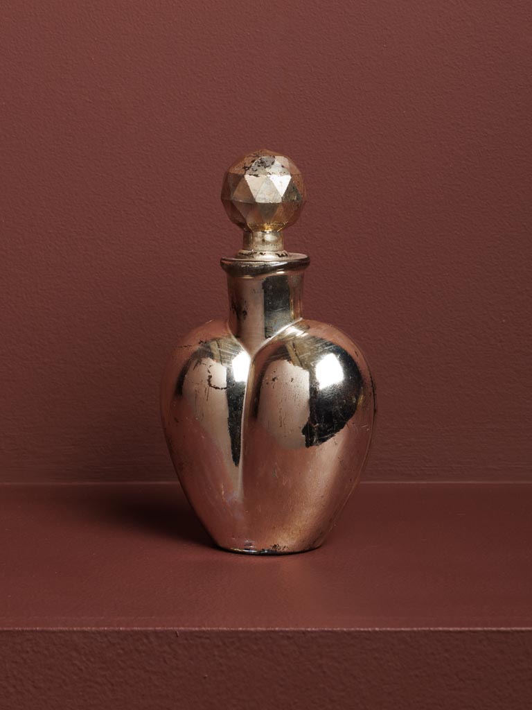Small silver heart glass bottle Love potion - 3