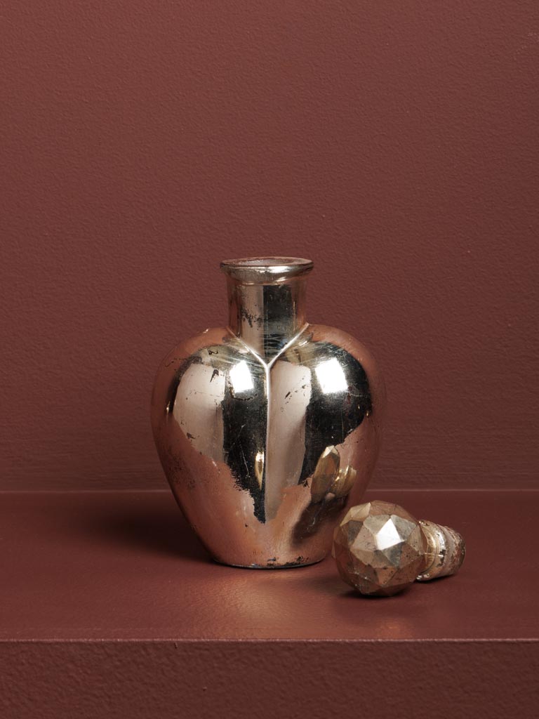 Small silver heart glass bottle Love potion - 6