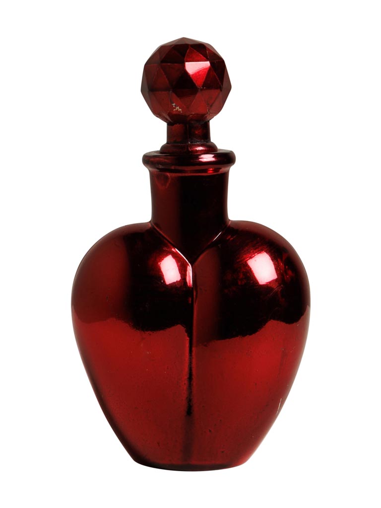 Small red glass heart bottle Love potion - 2