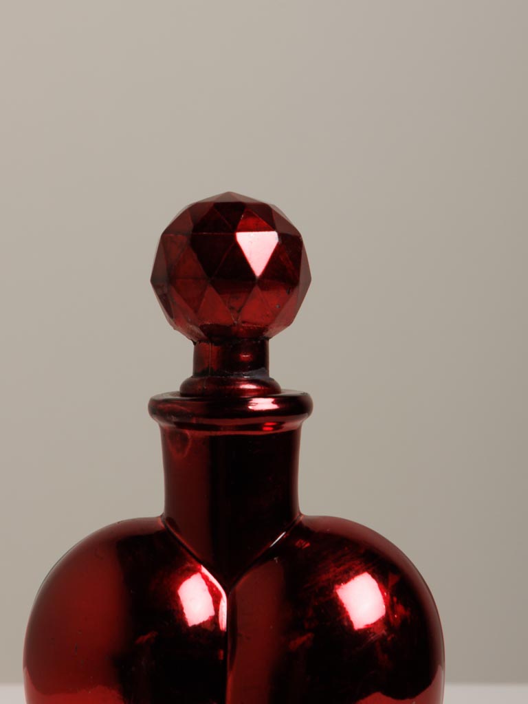 Small red glass heart bottle Love potion - 5