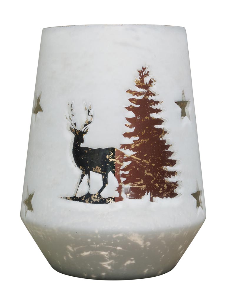Large candle holder deer under the snow - 2