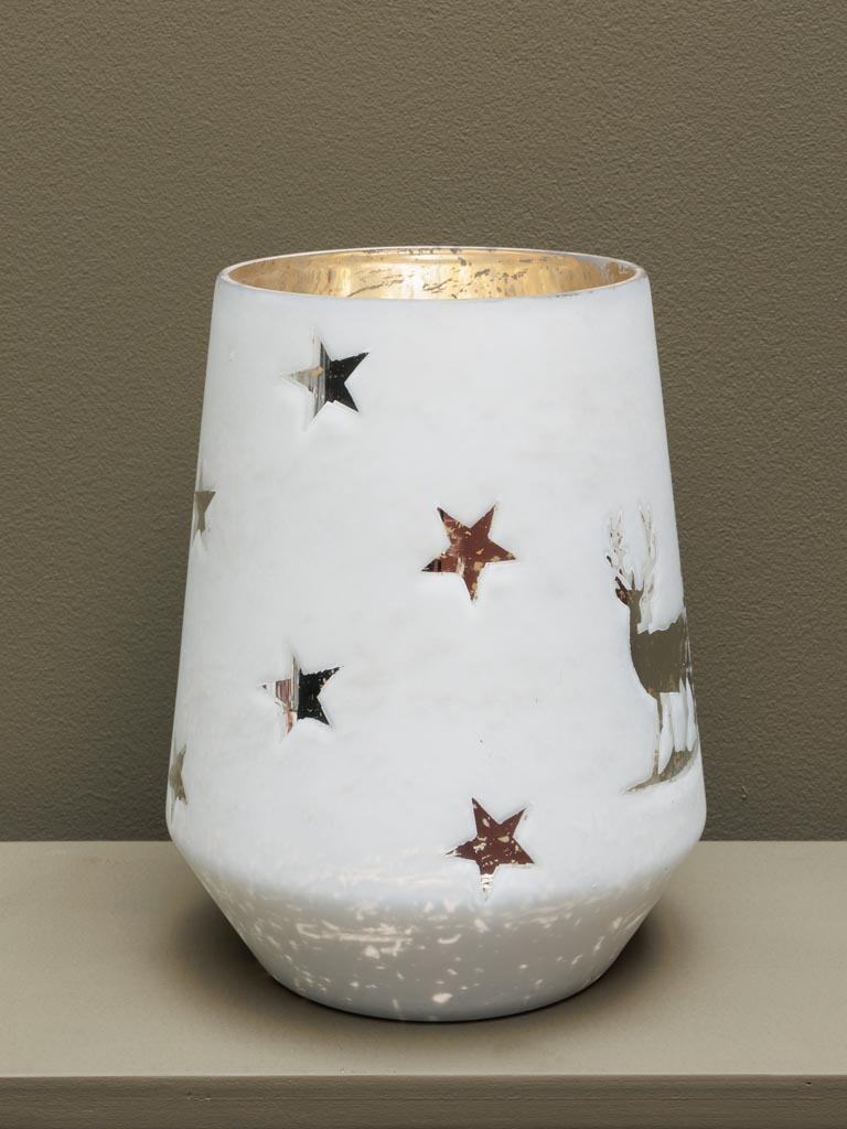 Large candle holder deer under the snow - 3