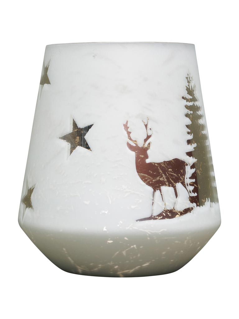 Photophore cerf sous la neige - 2