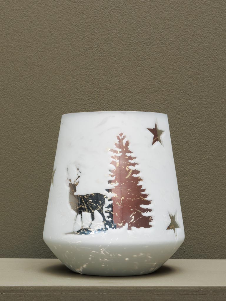 Photophore cerf sous la neige - 3