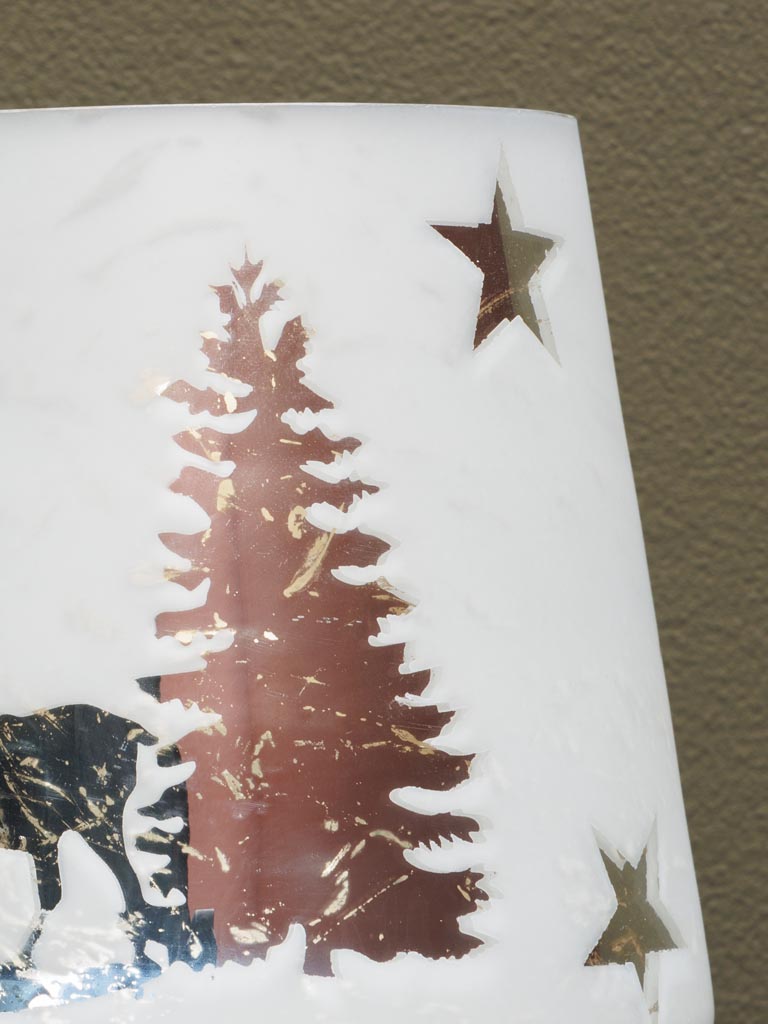 Photophore cerf sous la neige - 5