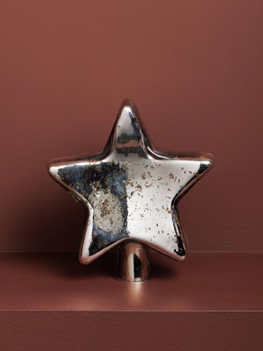 Xmas tree top silver star