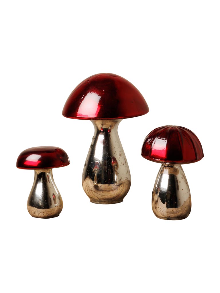S/3 red mushrooms - 2
