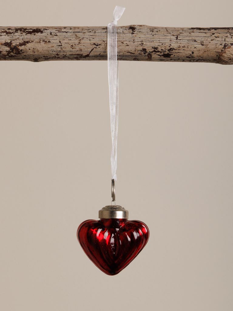 Tiny red hanging heart - 1