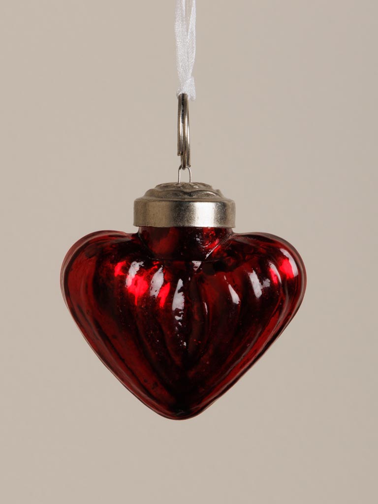 Tiny red hanging heart - 3
