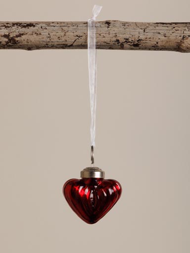 Tiny red hanging heart