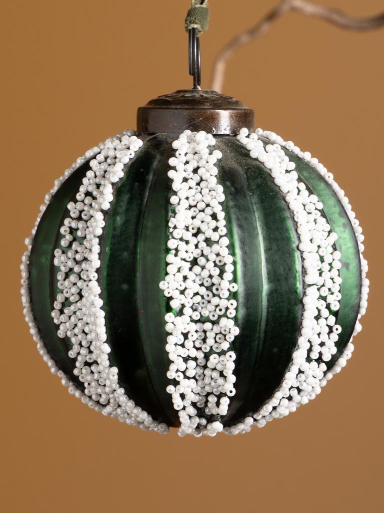 BN verte et perles blanches - 3