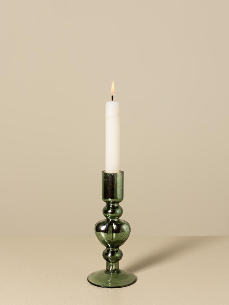 Bougeoir un coeur vert - 1