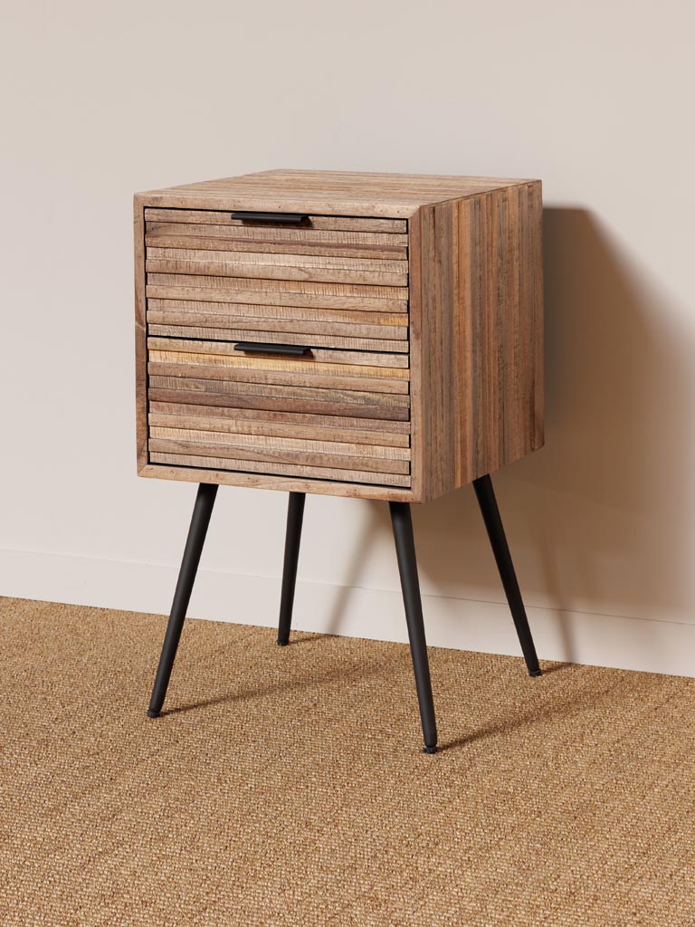 Bedside table 2 drawers Pocket - 3