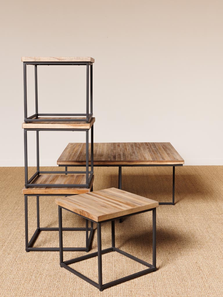 Coffee table with 4 stools Pocket - 6