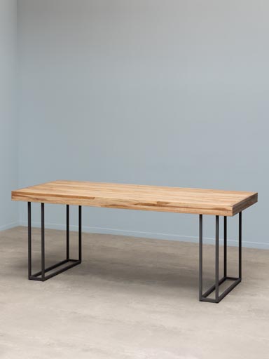Recycled teak dining table Wicket