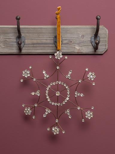 Large hanging snowflake Boheme