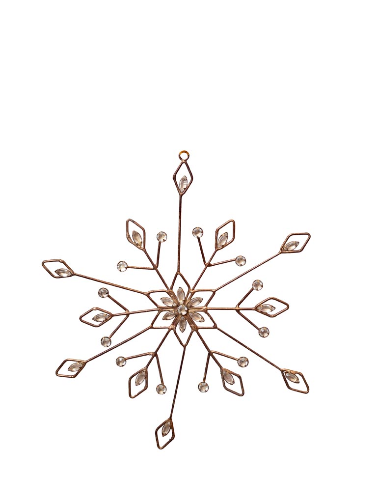 Large hanging flower snowflake Boheme - 2
