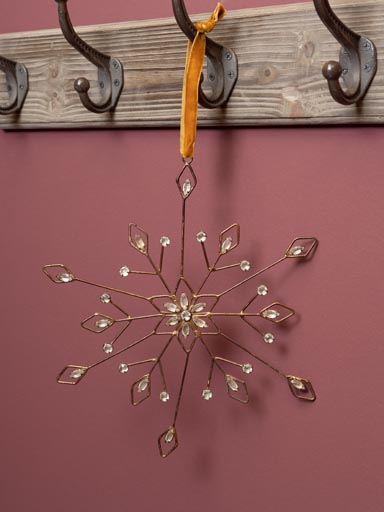 Large hanging flower snowflake Boheme