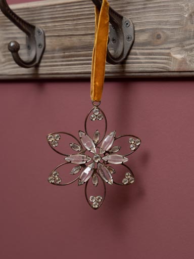 Small hanging flower snowflake Boheme