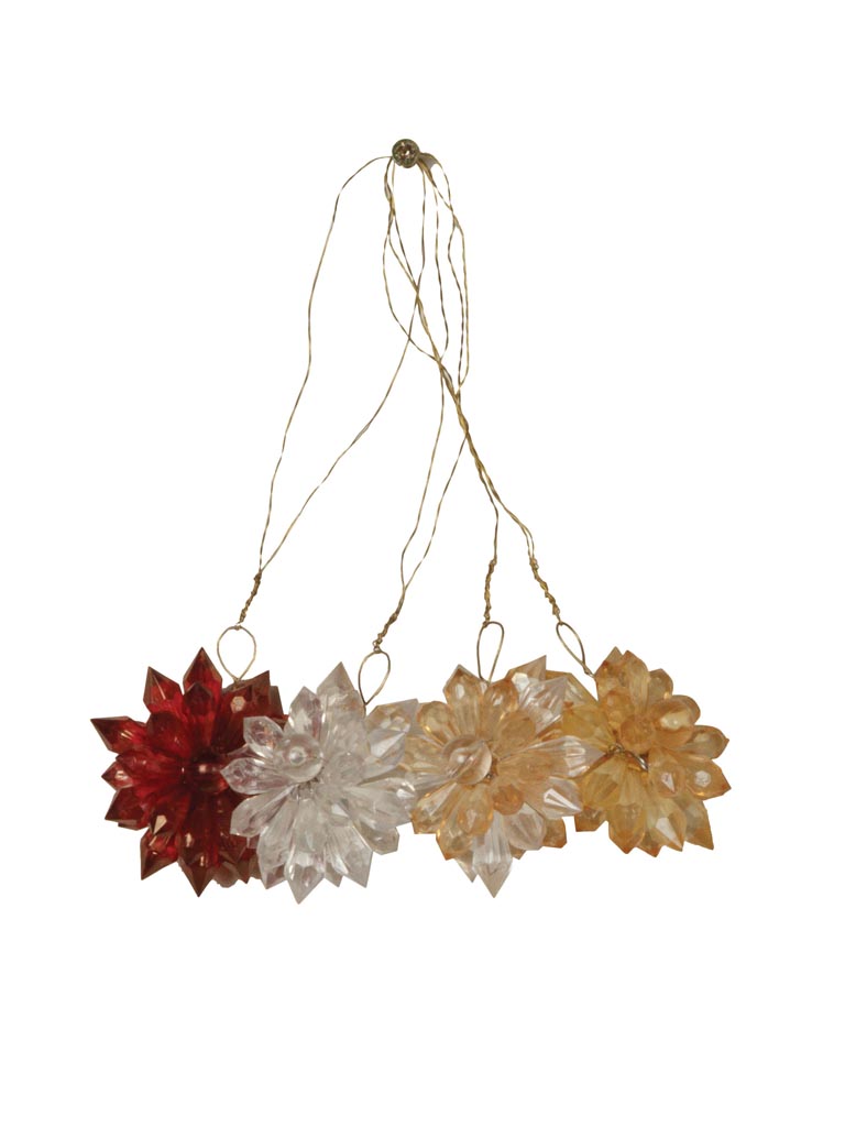 S/4 hanging flower ornaments - 2