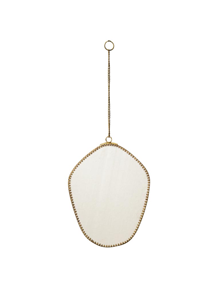 Hanging mirror scalloped edges - 2