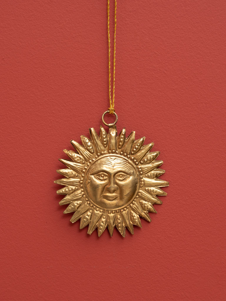 Suspension soleil doré - 1
