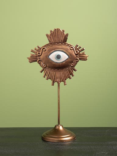 Ex-voto eye on stand