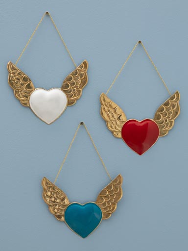 S/3 enamel Ex-voto with wings