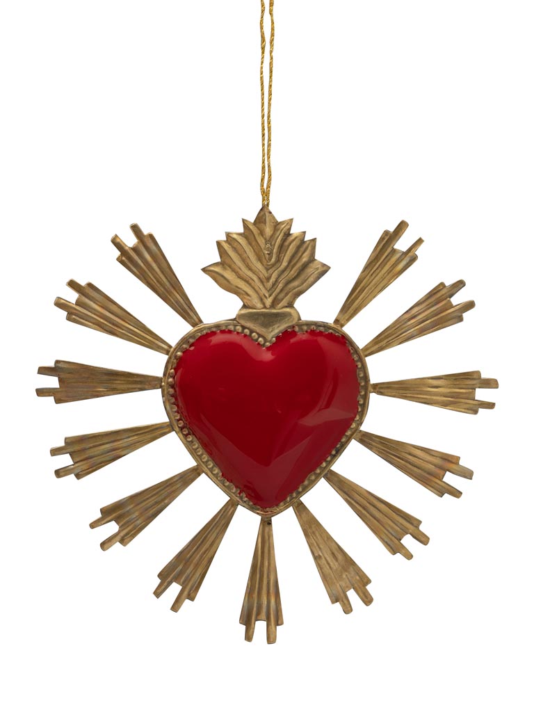 Ex-voto red radiant heart - 2