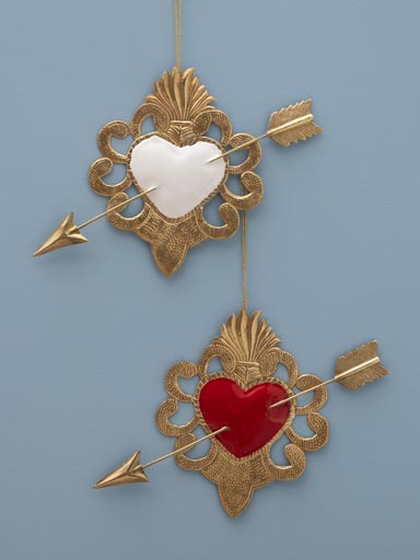 S/2 Ex-voto hearts with arrow