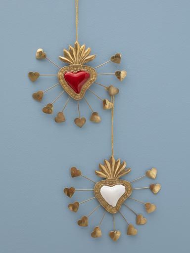 S/2 Ex-voto hearts with tiny hearts