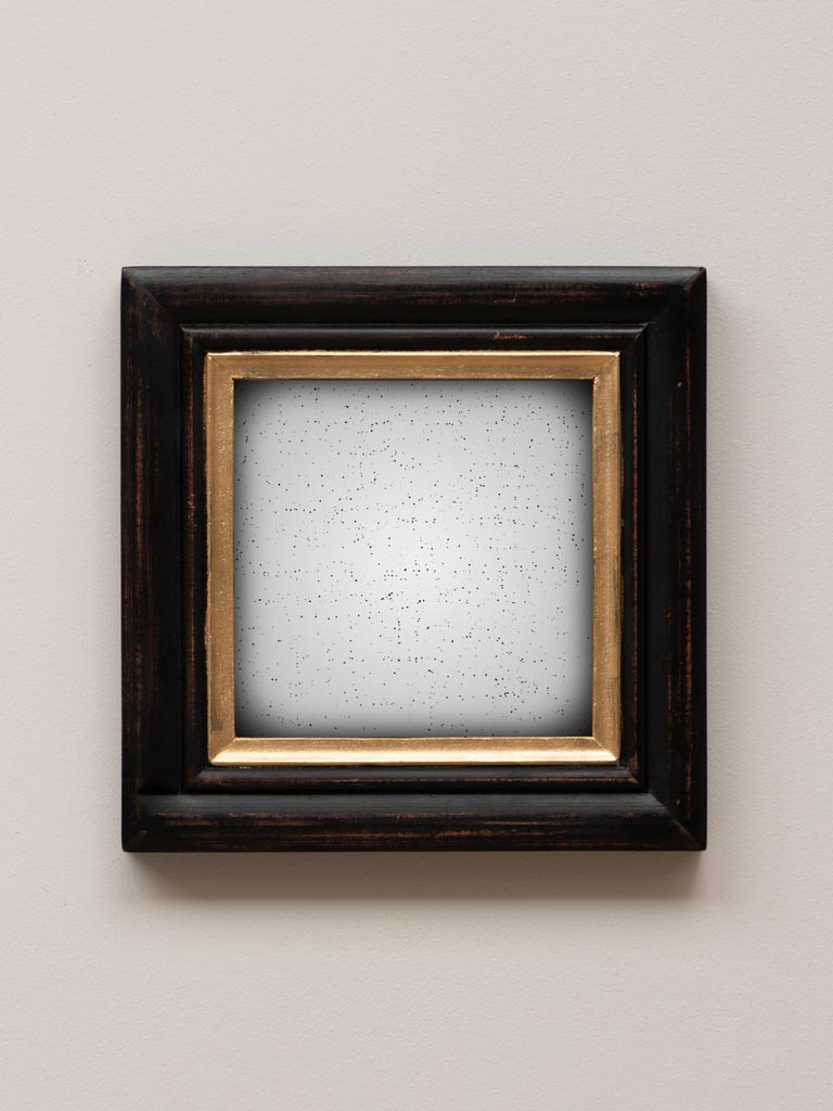 S/2 square convex mirrors antique finish - 14