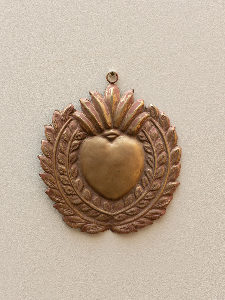 Ex-voto bronze patine rose - 1