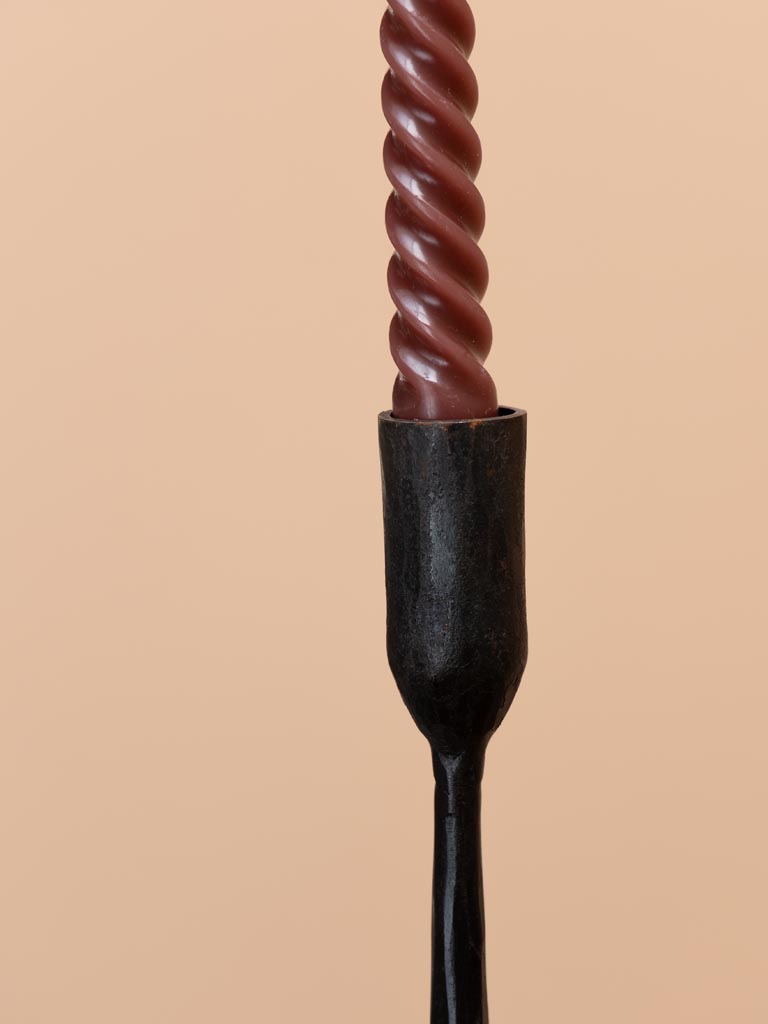 S/3 wrought iron large candlesticks - 5