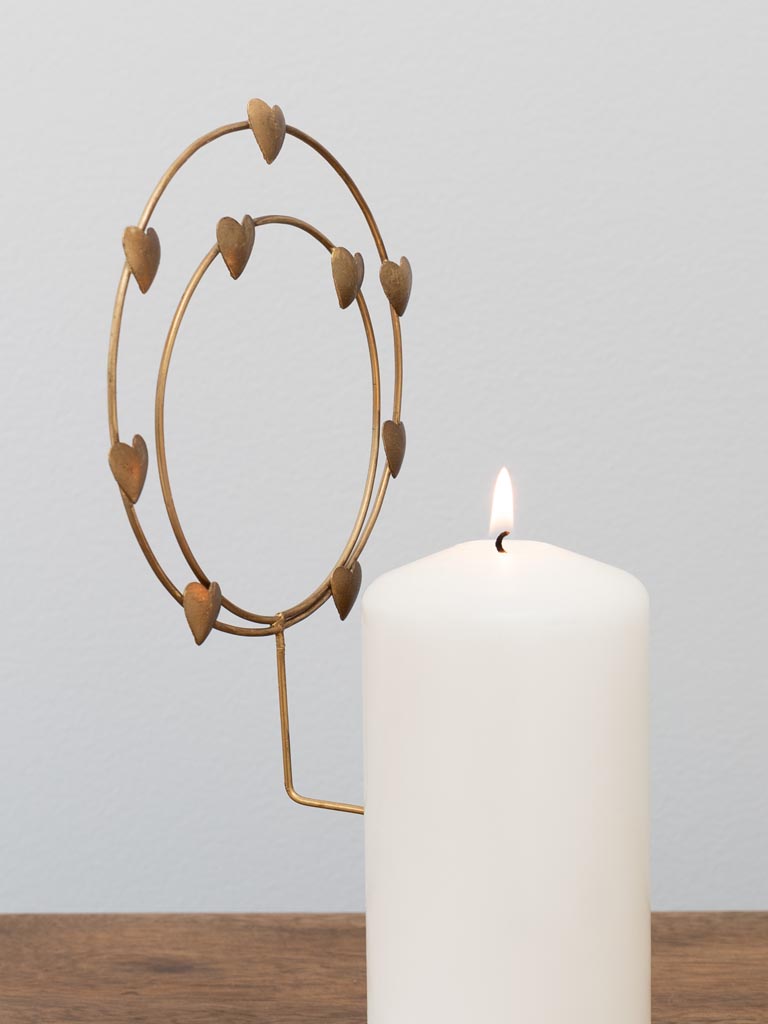 Déco de bougie Auréole de coeurs - 3