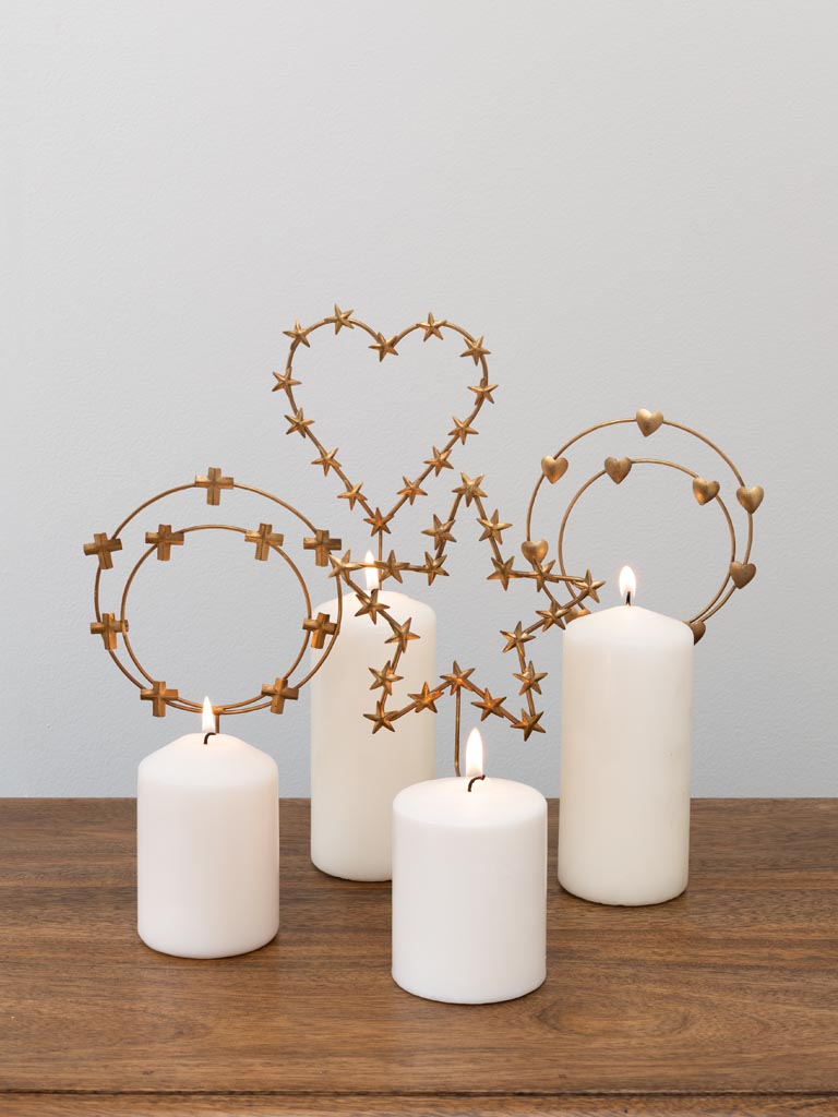 Déco de bougie Auréole de coeurs - 4