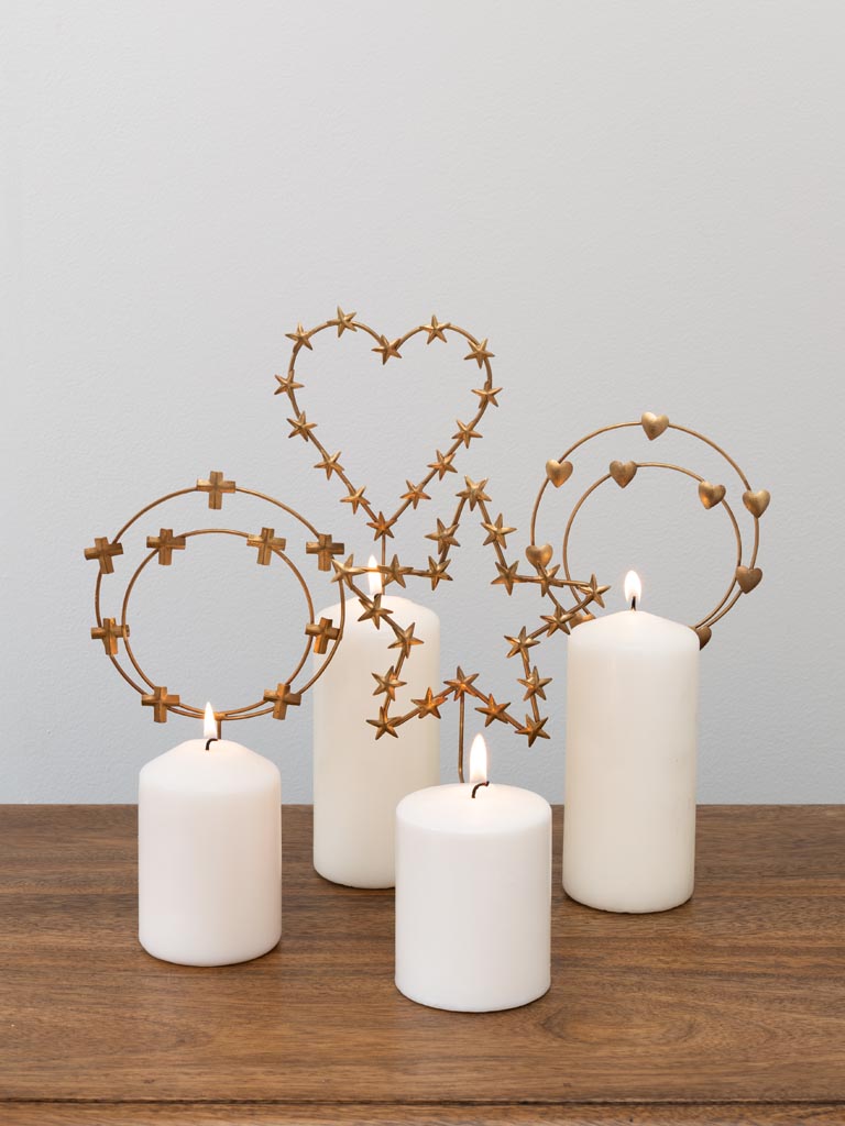 Candle pin hearts halo - 4