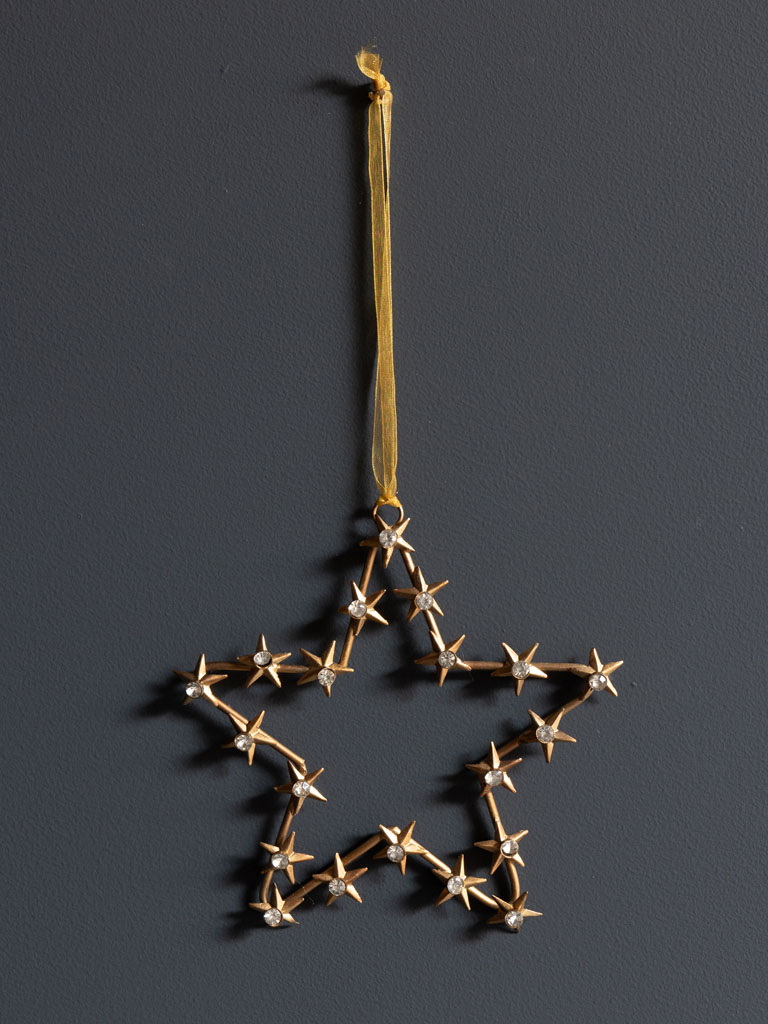 Small golden starry star - 1
