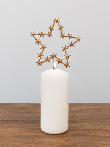 Star candle pin