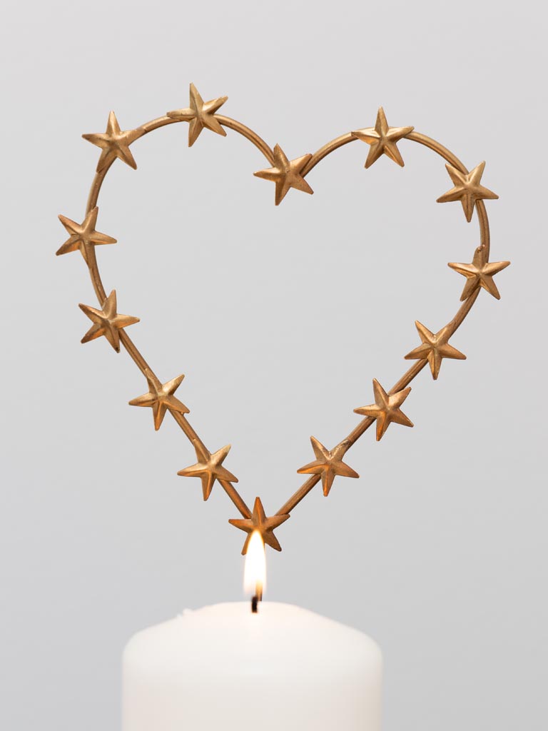 Heart candle pin Love - 5