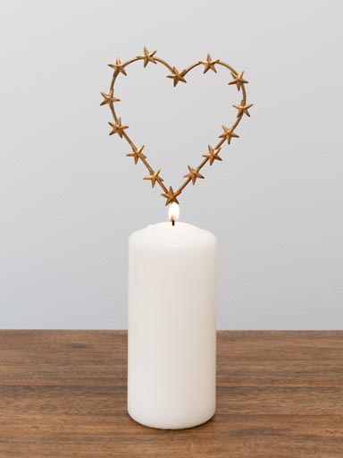 Heart candle pin Love
