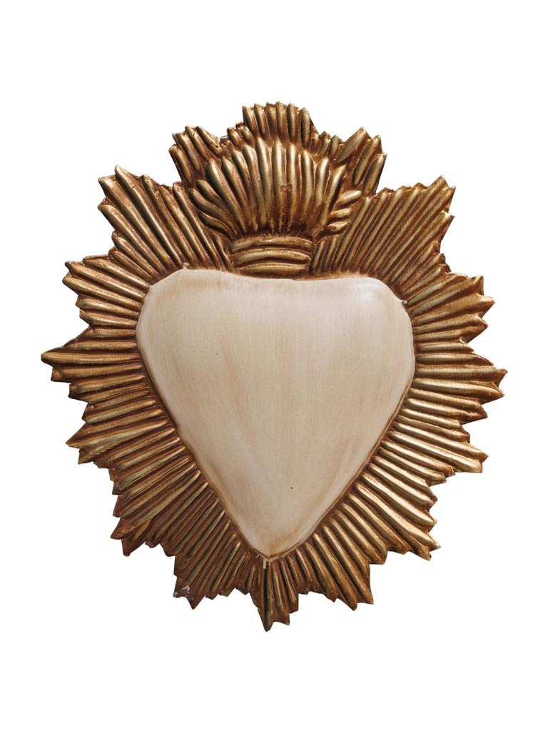 Beige Ex-voto heart Maria - 2