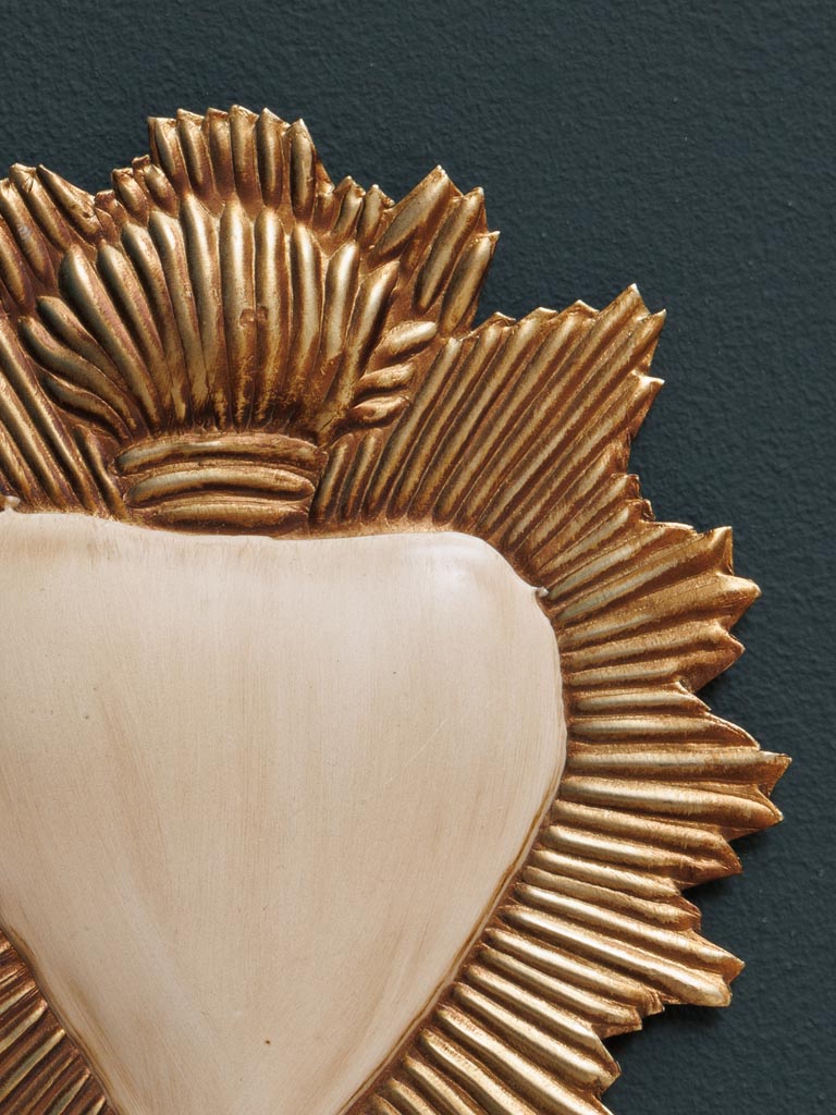 Beige Ex-voto heart Maria - 3