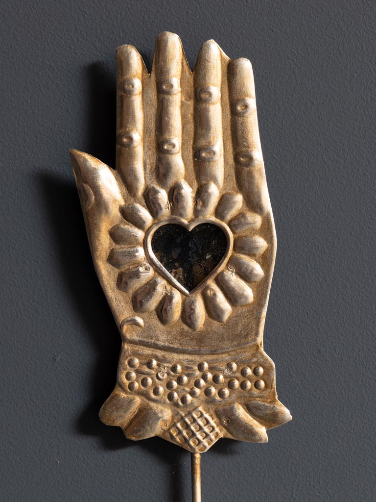 Hand hook with Ex-voto heart - 3