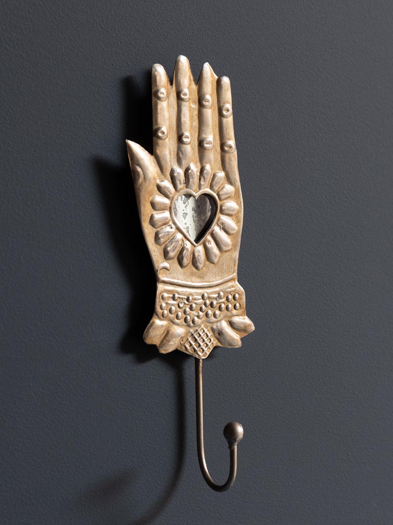 Hand hook with Ex-voto heart - 4