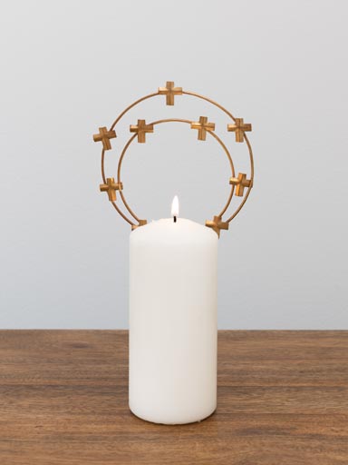 Candle pin crosses halo