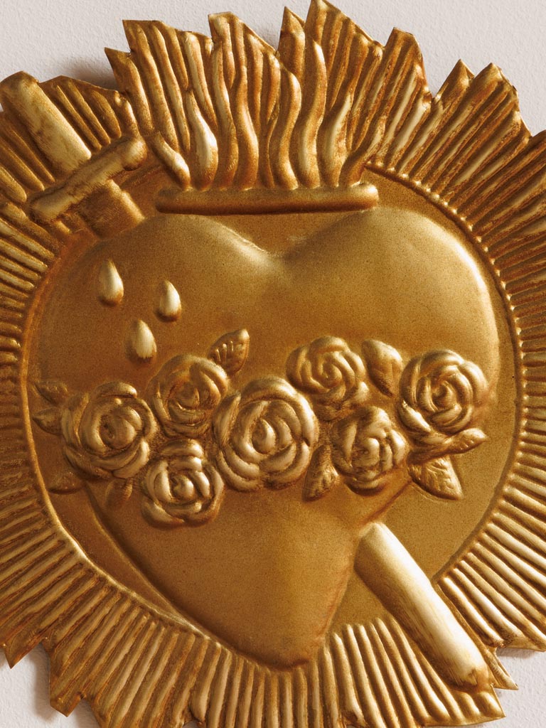 Ex-voto tragic roses antique gold - 3