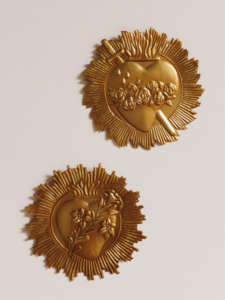 Ex-voto tragic roses antique gold - 4